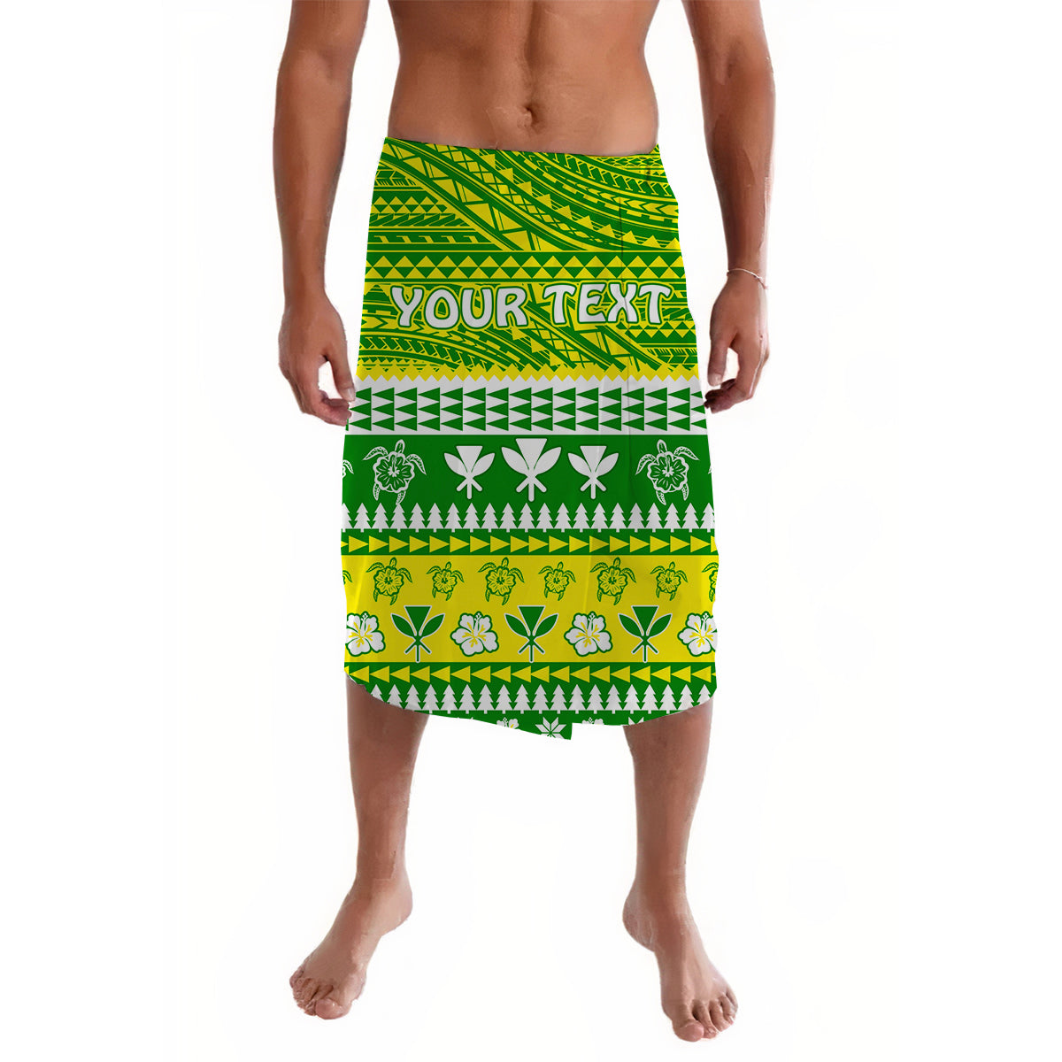 (Custom Personalised) Hawaii Christmas Lavalava Polynesian Mele Kalikimaka