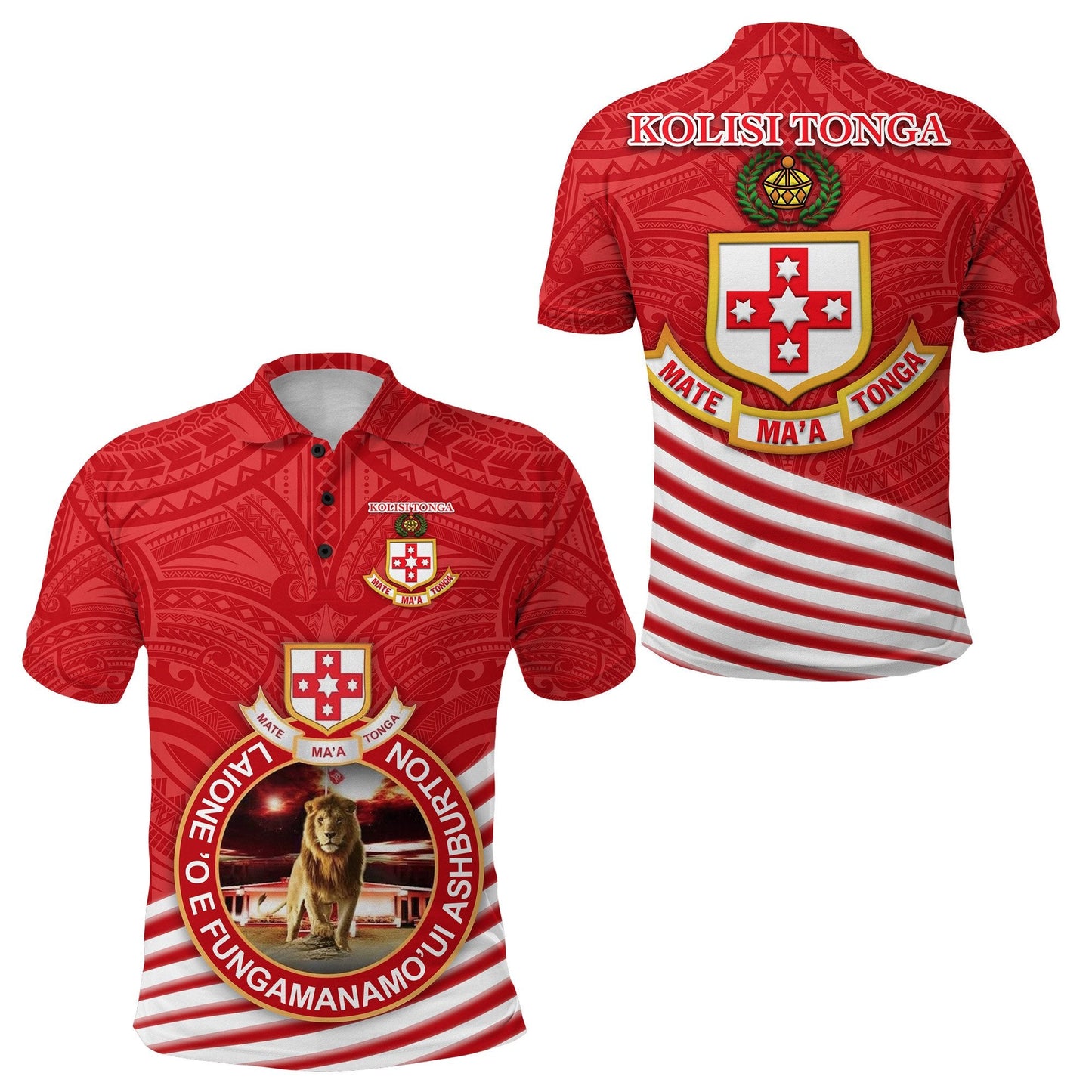 Kolisi Tonga Polo Shirt Mate Ma'a Tonga Rugby Style