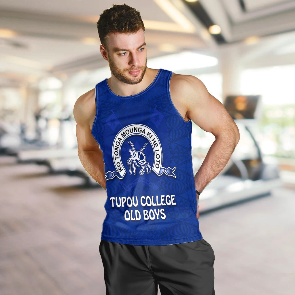 Tupou College Men Tank Top Always Proud of Old Boys Toloa