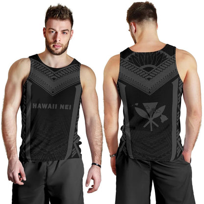 Hawaii Kanaka Polynesian Men's Tank Top Active Grey