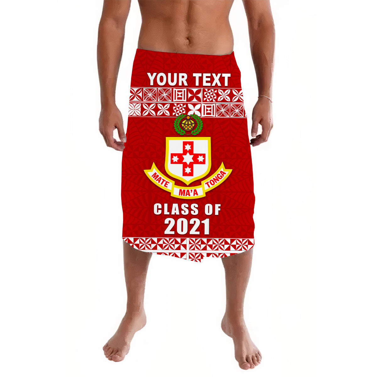 (Custom Personalised) Kolisi Tonga Lavalava - Class Year and Your Text