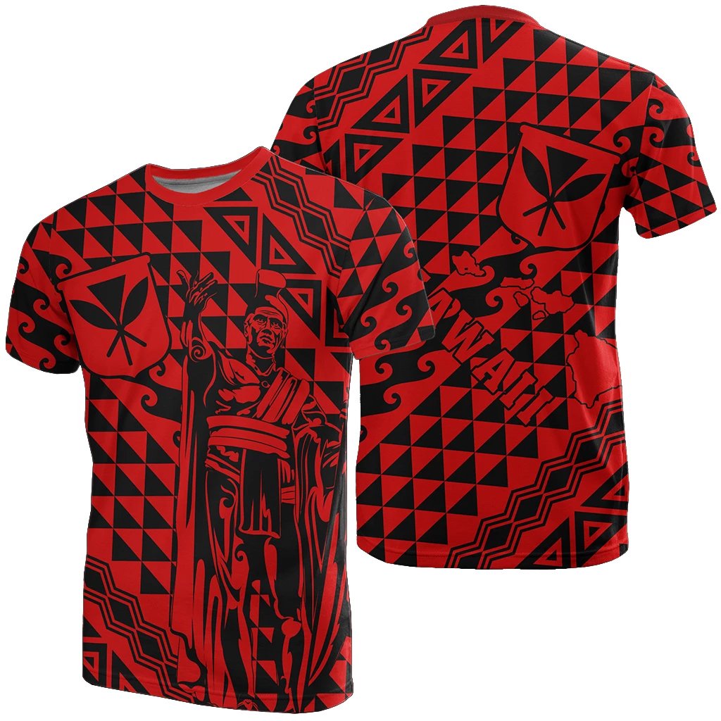 Hawaii T-Shirt - King Kakau Kanaka Red
