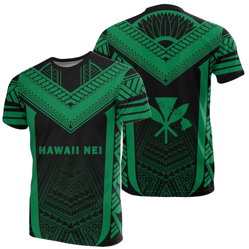 Hawaii Kanaka Polynesian T-shirt Active Green