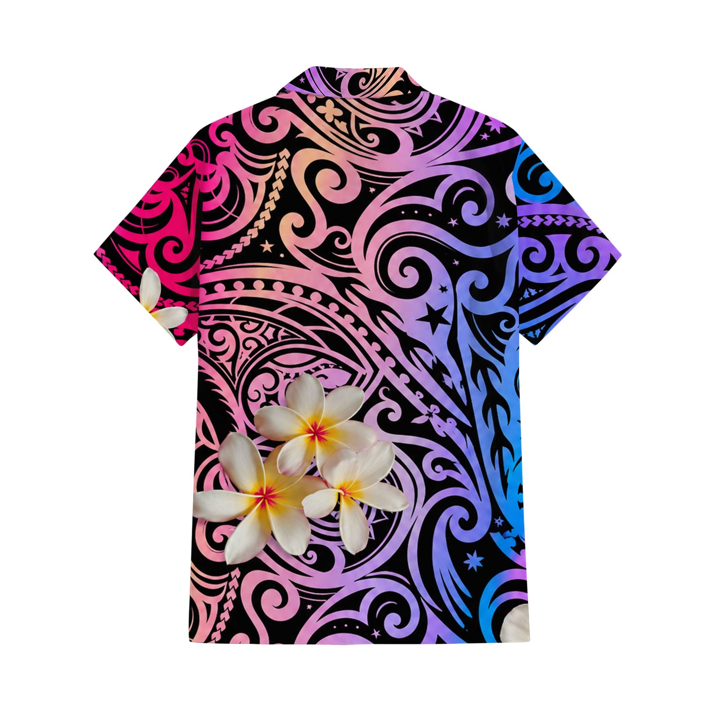 Plumeria Flowers Pattern Yellow Matching Outfit For Couple Island Polynesian Tribal Purple Puletasi Dress And Shirt