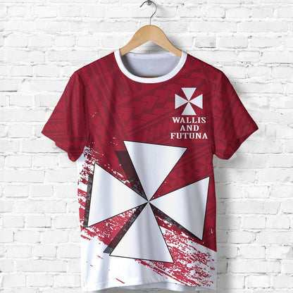 Wallis And Futuna T-Shirt - Wallis And Futuna Coat Of Arms Polynesian Tattoo Special Red - A7