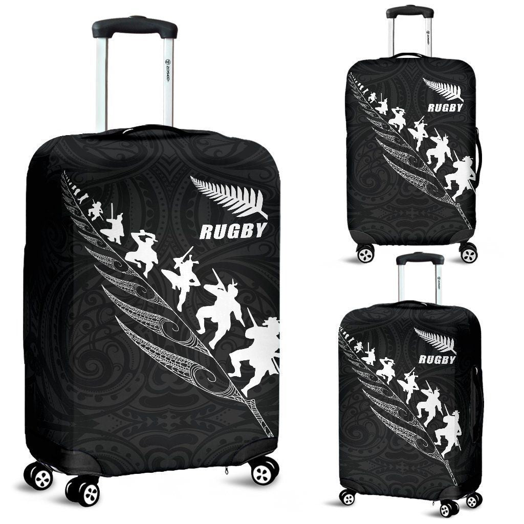 New Zealand Rugby Luggage Cover, Maori Haka Fern Suitcase Covers