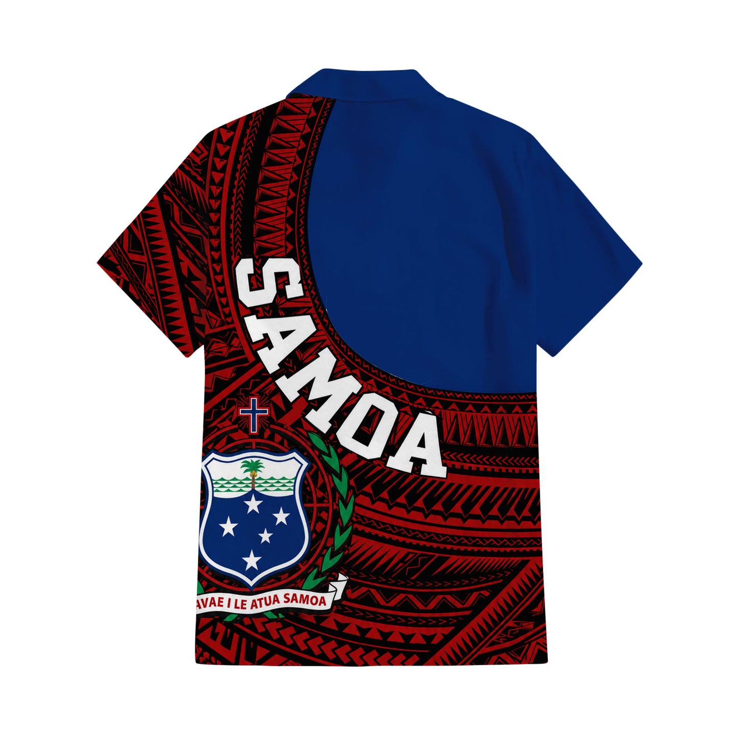 Samoa Coat Of Arms Outfit Matching Polynesian Tribal Pattern Dress And Hawaiian Shirt For Him Her