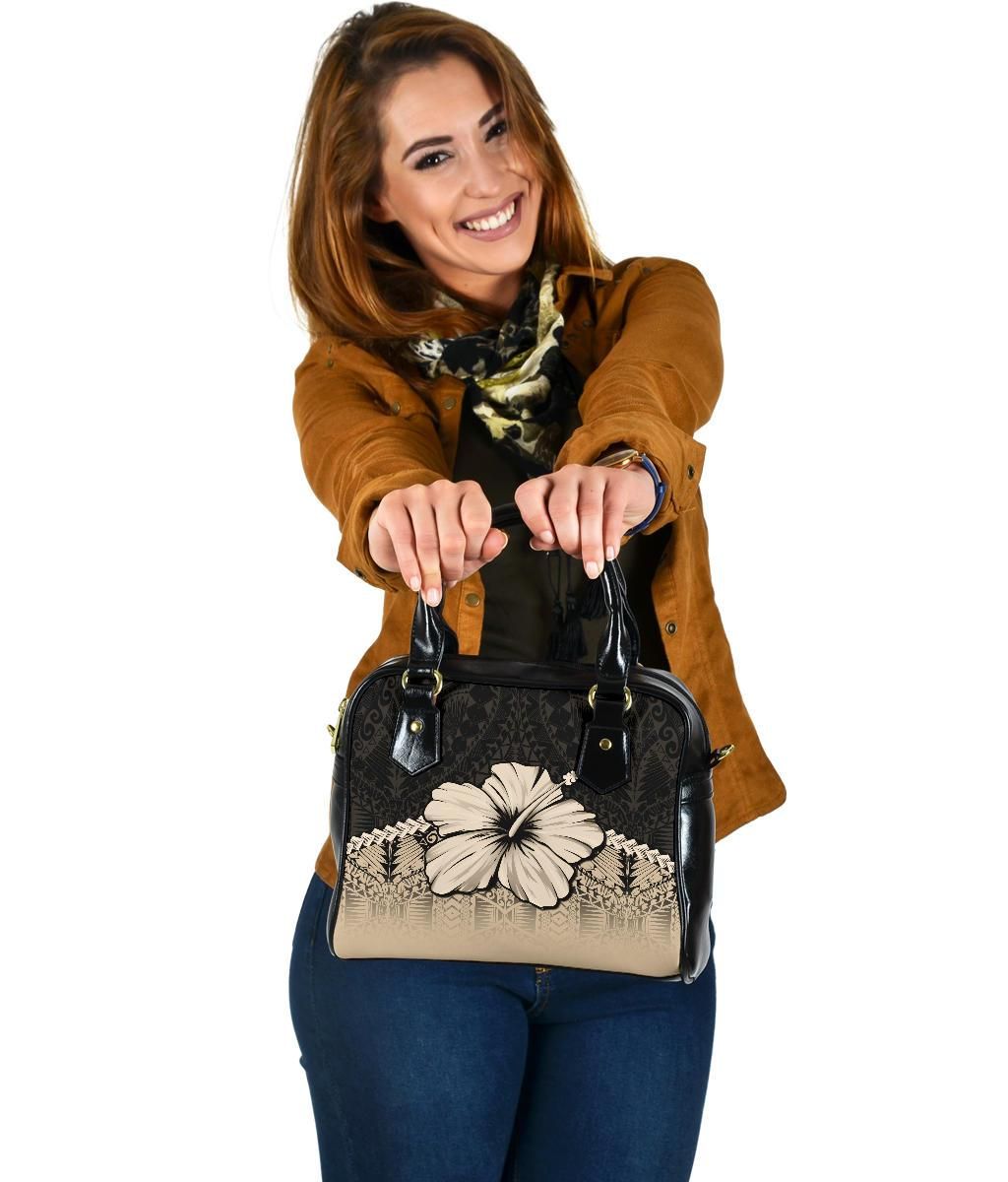 Polynesian Shoulder Handbag Hibiscus