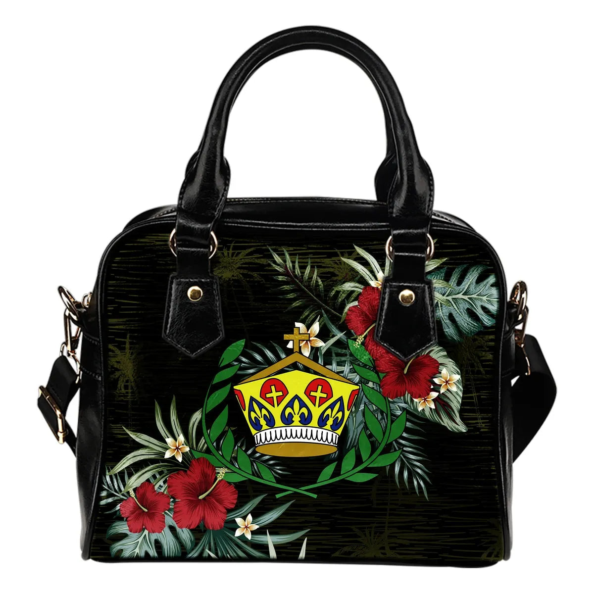 Tonga Hibiscus Shoulder Handbag