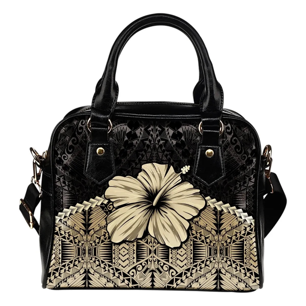 Polynesian Shoulder Handbag Hibiscus