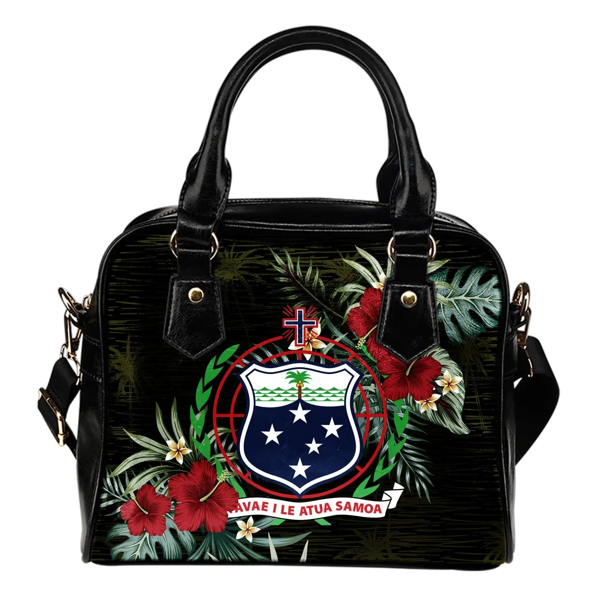 Samoa Hibiscus Shoulder Handbag