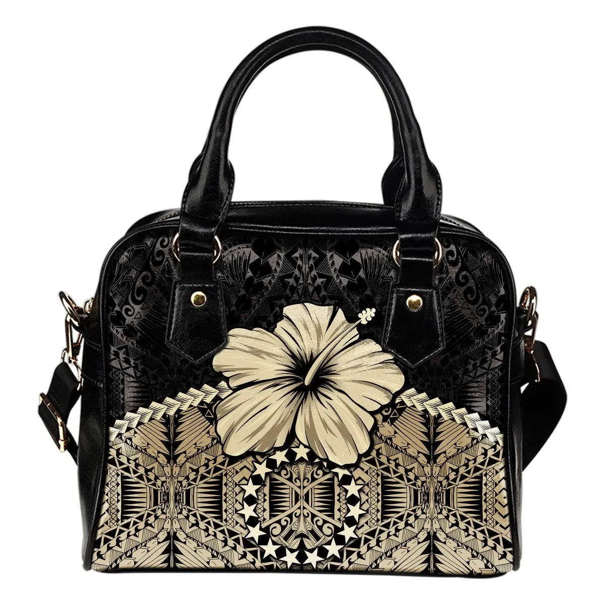 Cook Islands Shoulder Handbag Hibiscus