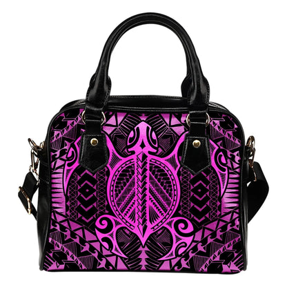 Polynesian Turtle Shoulder Handbag Pink