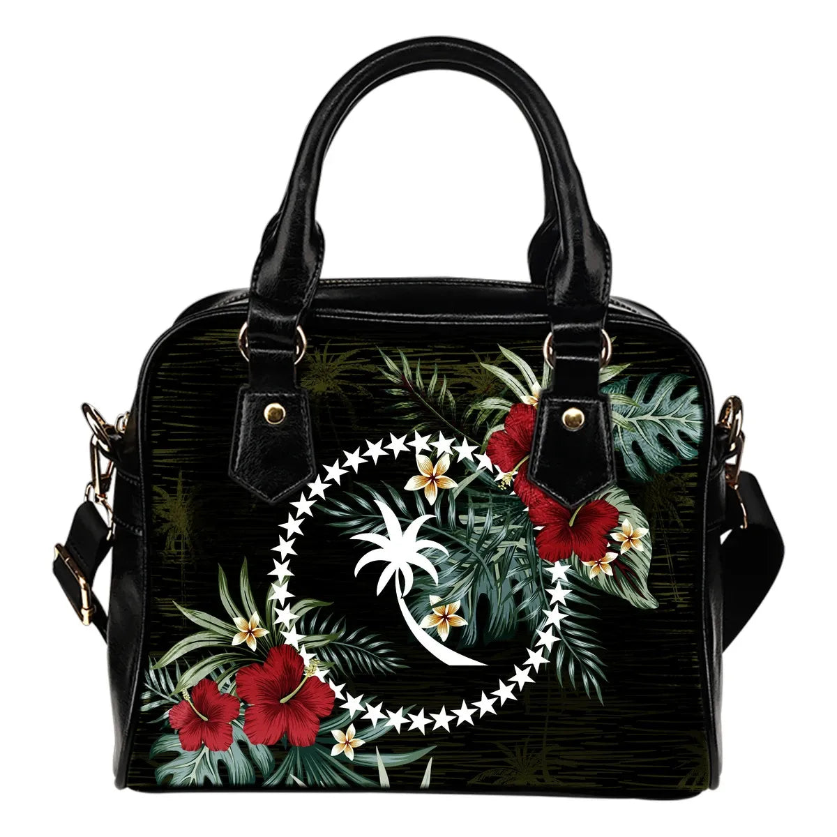 Chuuk Hibiscus Shoulder Handbag