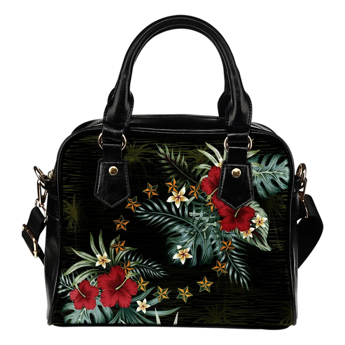 Cook Islands Hibiscus Shoulder Handbag