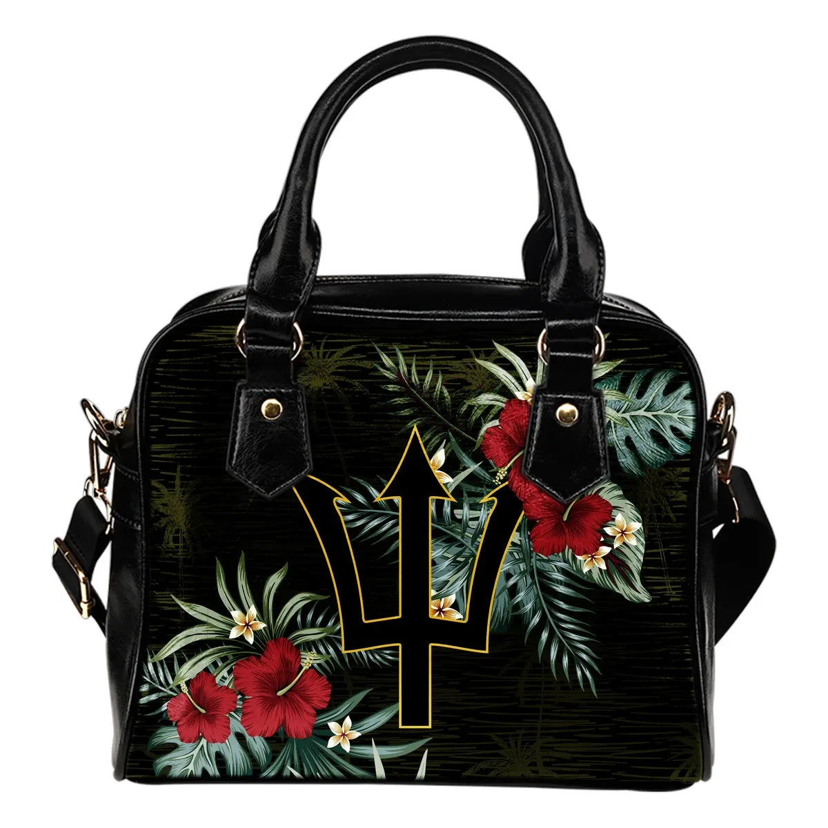 Barbados Hibiscus Shoulder Handbag