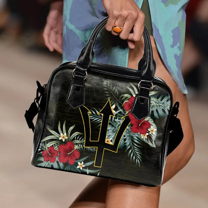 Barbados Hibiscus Shoulder Handbag