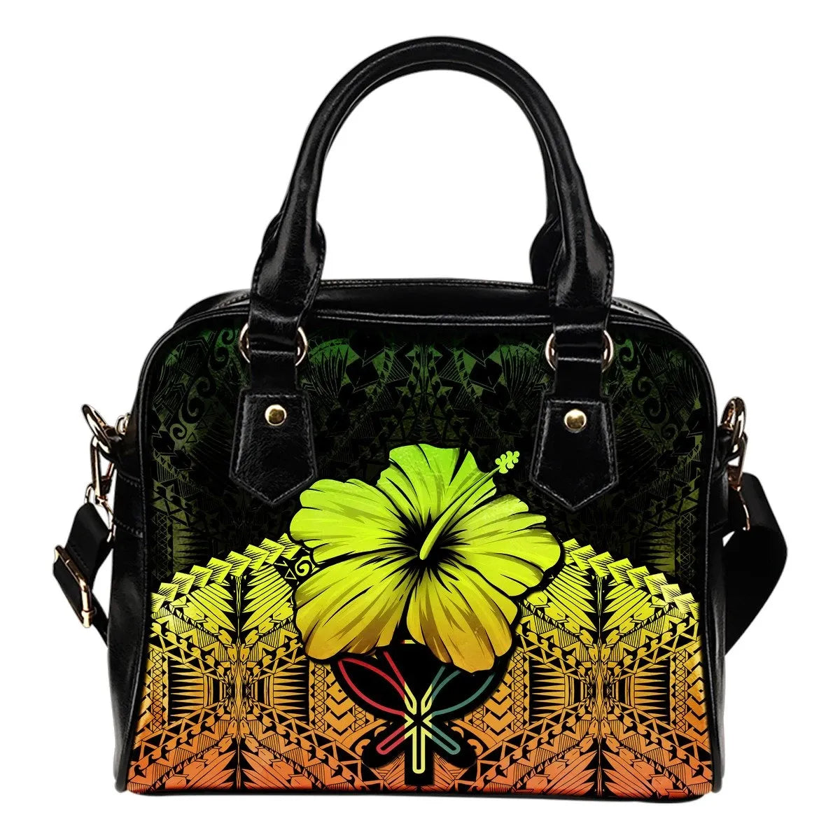 Hawaii Shoulder Handbag Hibiscus Reggae