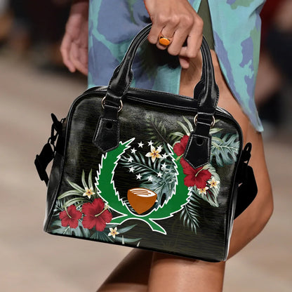 Pohnpei Hibiscus Shoulder Handbag