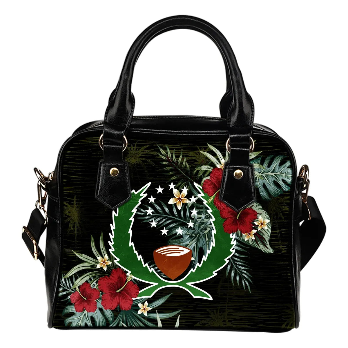 Pohnpei Hibiscus Shoulder Handbag