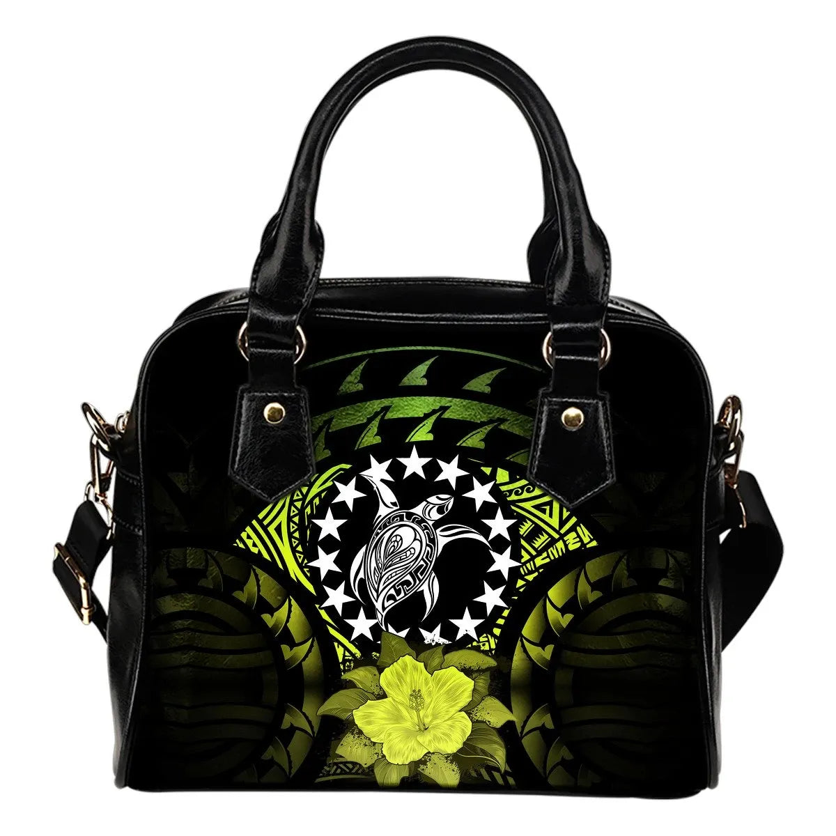 Cook Islands Shoulder Handbag Hibiscus