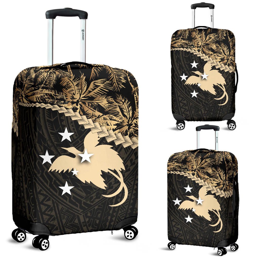 Papua New Guinea Luggage Covers Golden Coconut