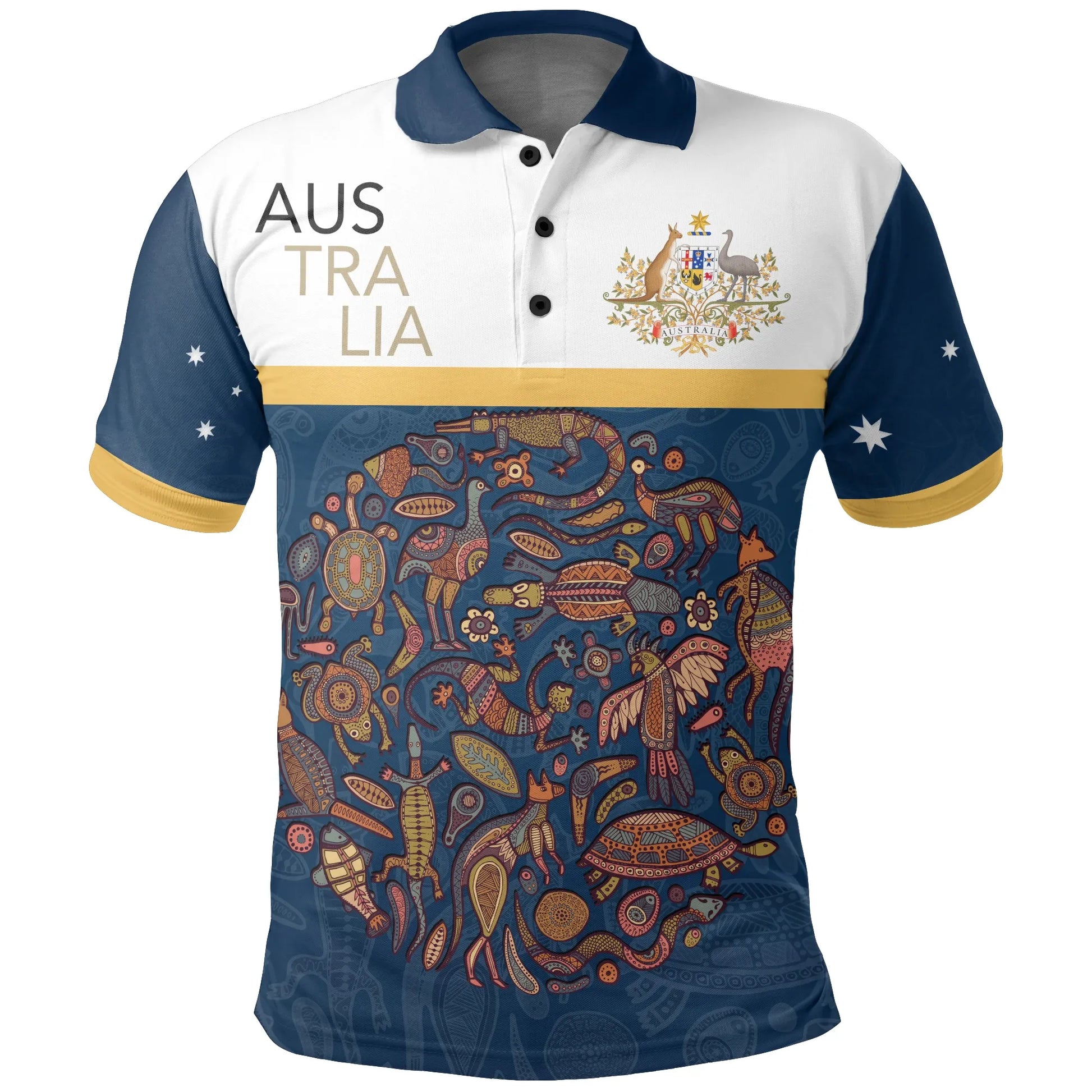 Australia Aborigines Animals Polo Shirt