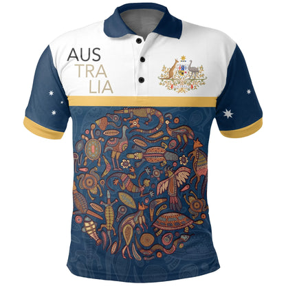 Australia Aborigines Animals Polo Shirt