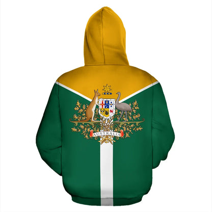 Australia Rising Zip Hoodie Unisex Printed Zip Hoodie