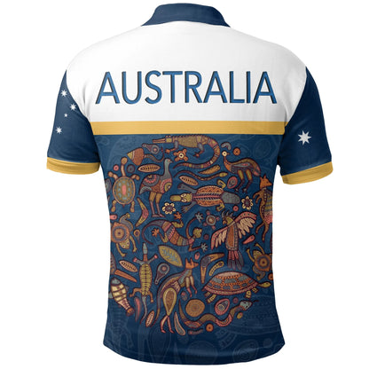 Australia Aborigines Animals Polo Shirt