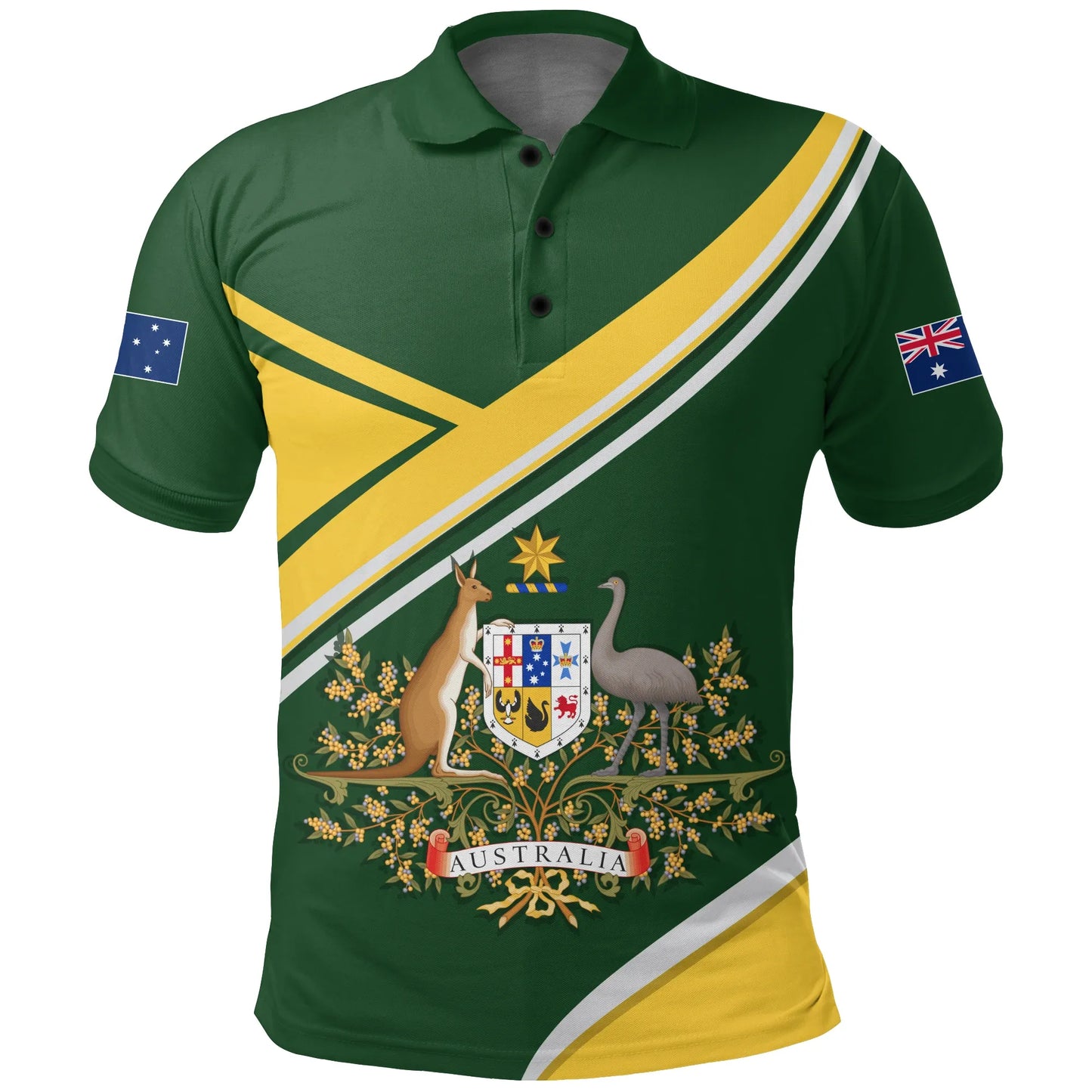 Australia Polo Shirt, Australia Coat Of Arms Victory