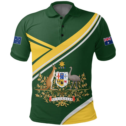 Australia Polo Shirt, Australia Coat Of Arms Victory