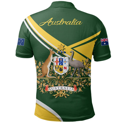 Australia Polo Shirt, Australia Coat Of Arms Victory