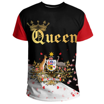 Australia T Shirt Queen Valentine Couple
