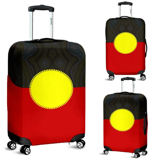 Australia Aboriginal Flag Luggage Cover