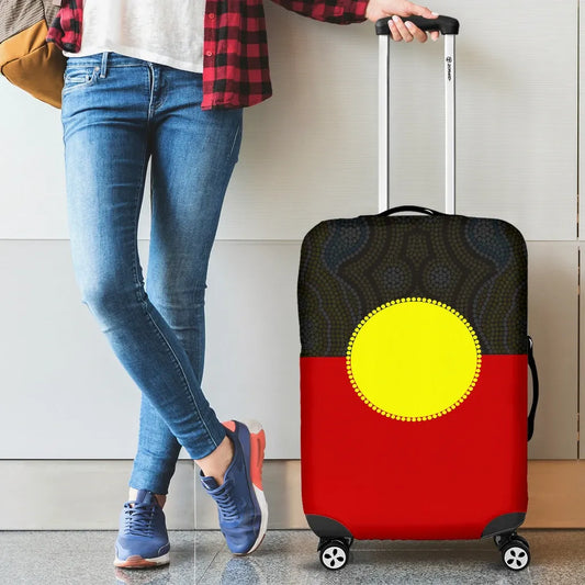 Australia Aboriginal Flag Luggage Cover