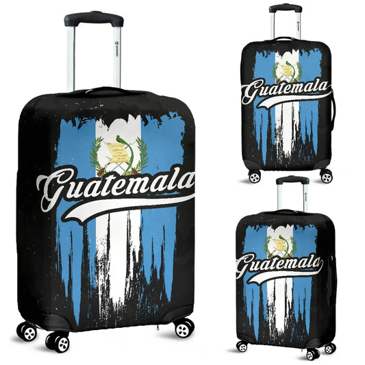 Guatemala Luggage Cover Retro Guatemala Flag