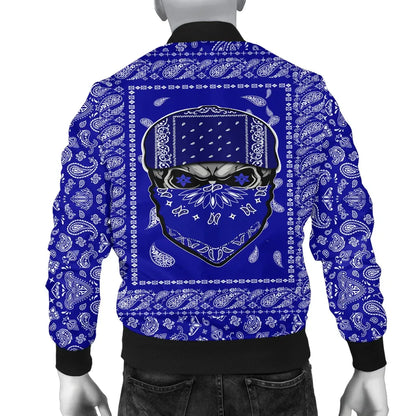 Crips Gang Skull Bomber Jacket
