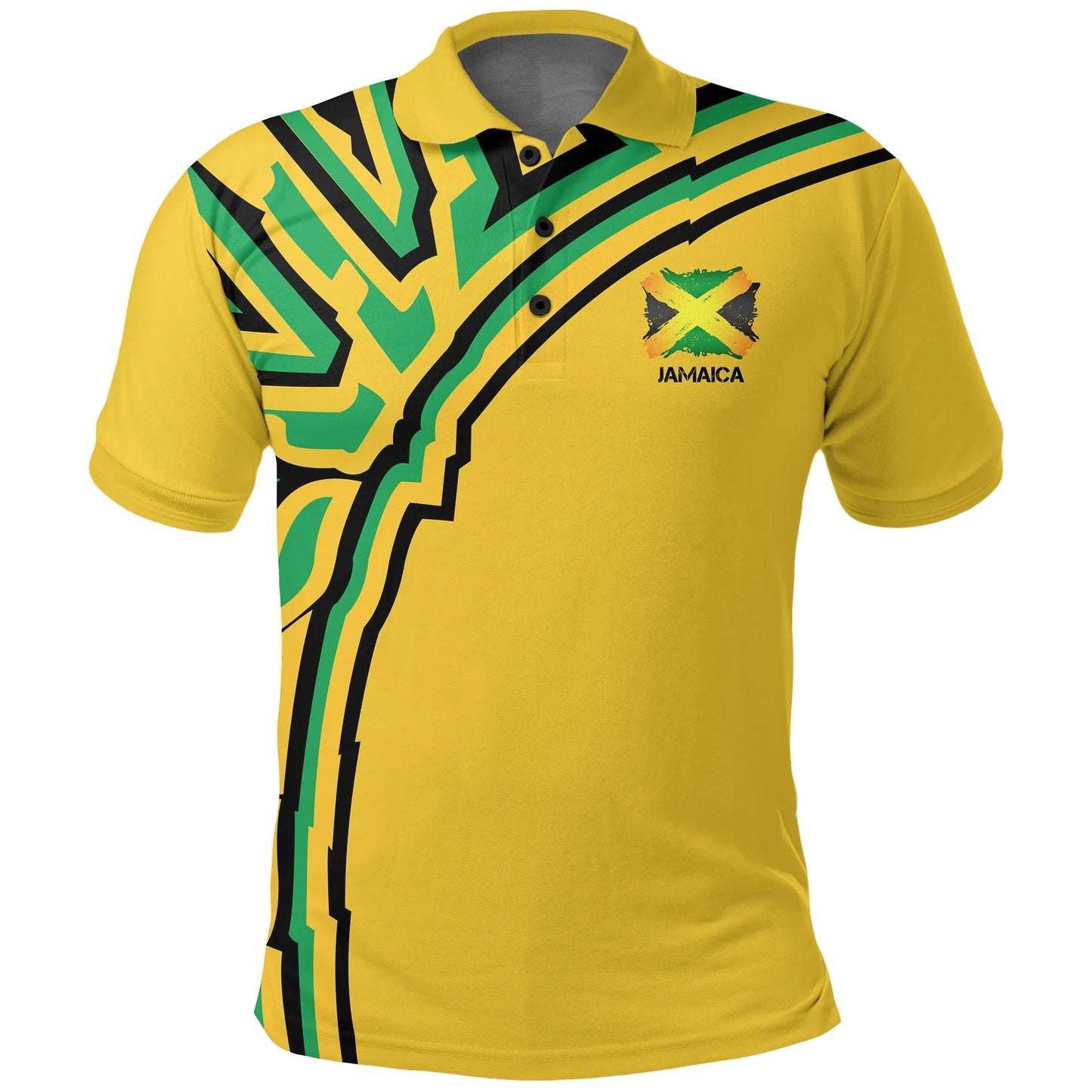 Jamaica Vintage Flag Polo Shirt