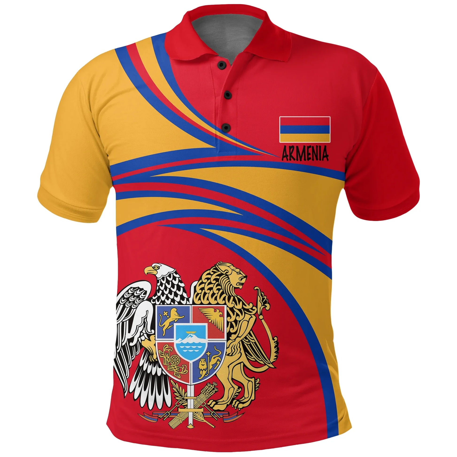 Armenia Polo Shirt Armenia Coat Of Arms Shirt
