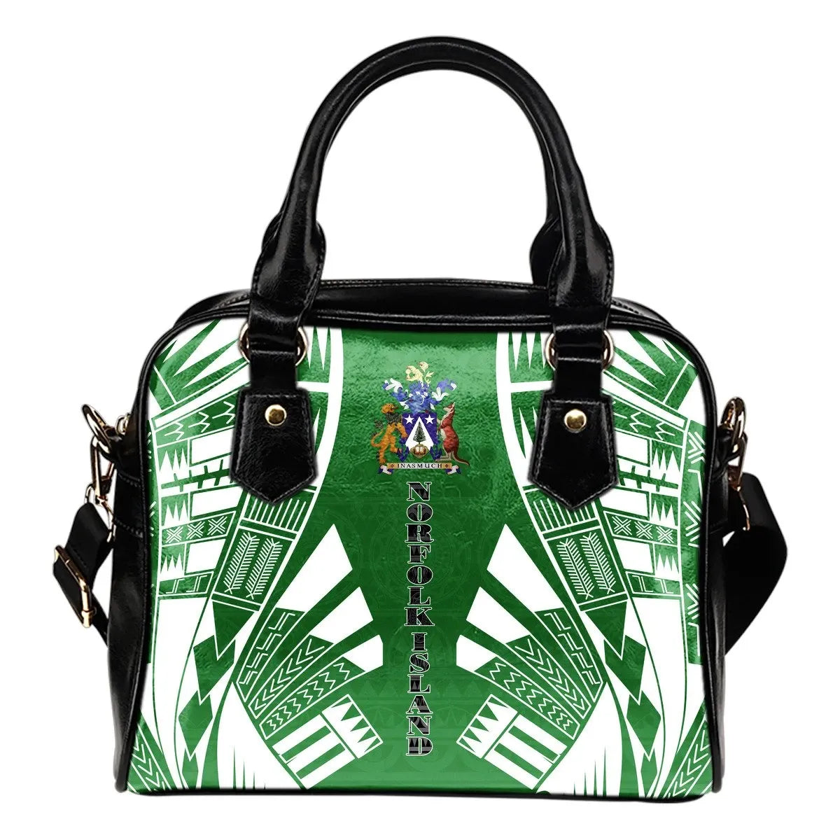 Norfolk Island Shoulder Handbag Polynesian Tattoo Flag 0