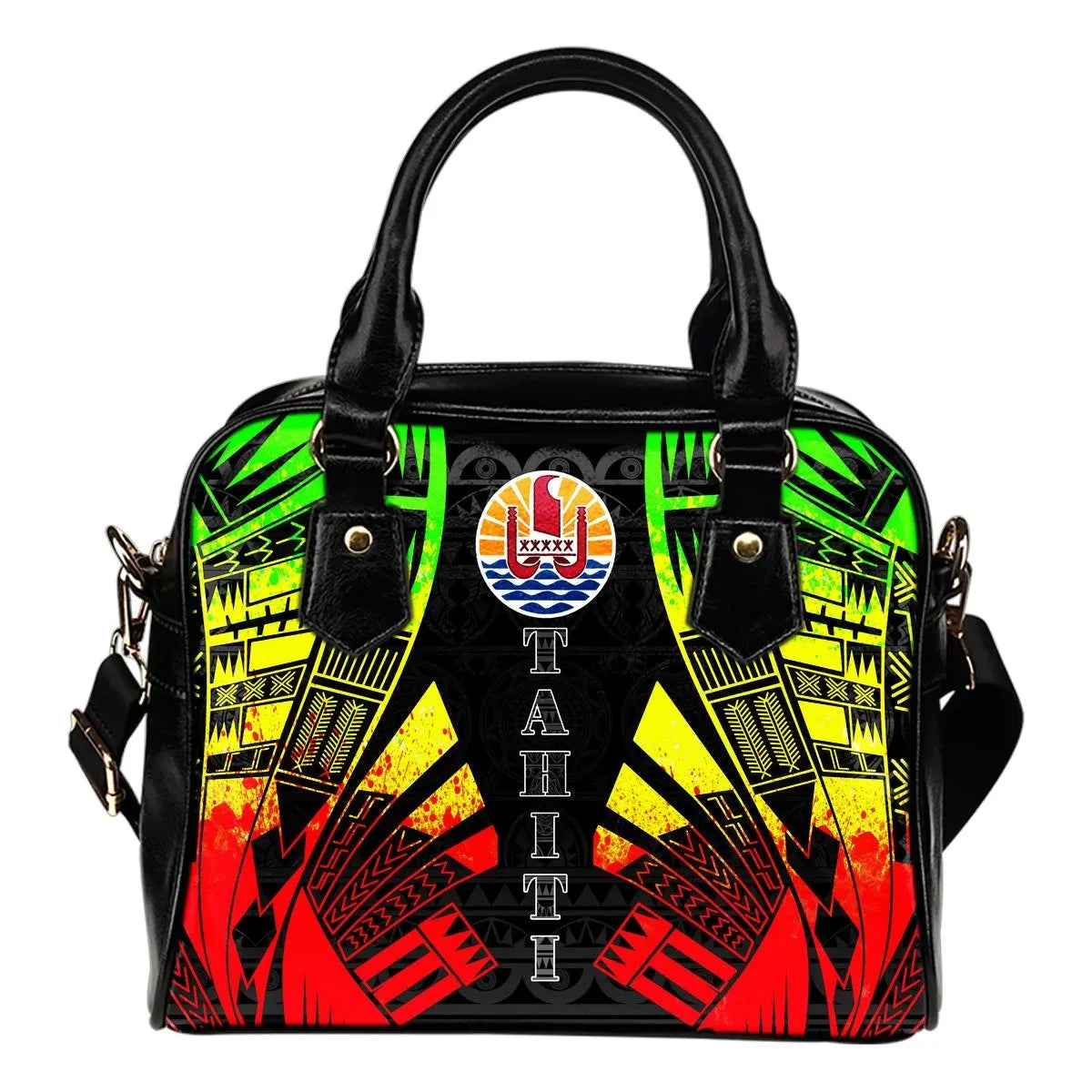 Tahiti Shoulder Handbag Polynesian Tattoo Reggae 0