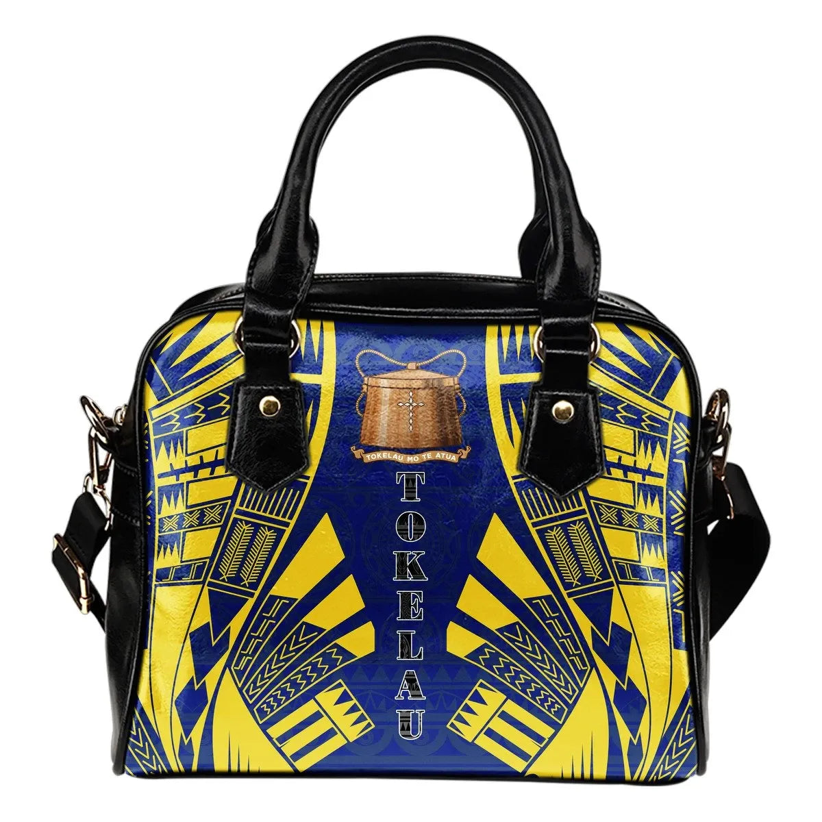 Tokelau Shoulder Handbag Polynesian Tattoo Flag 0