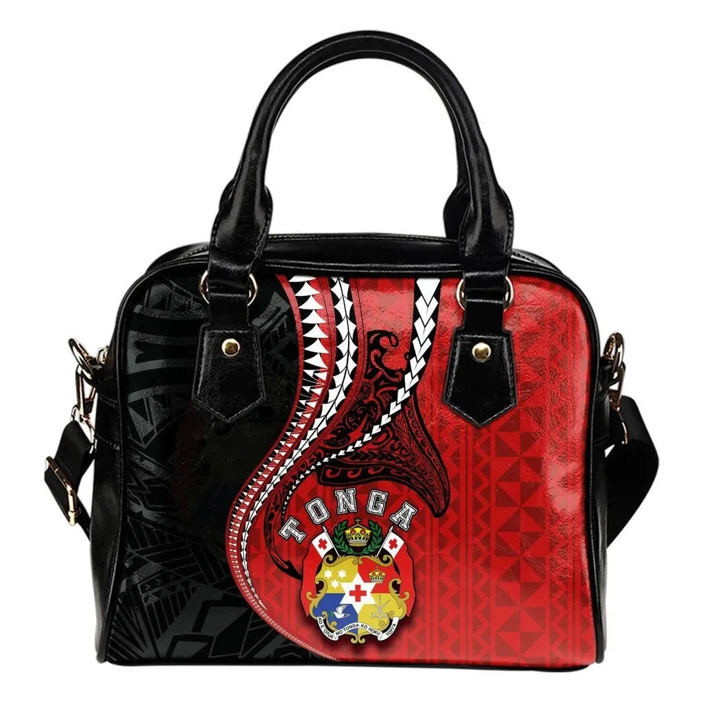 Tonga Shoulder Handbag Kanaloa Tatau Gen To Black