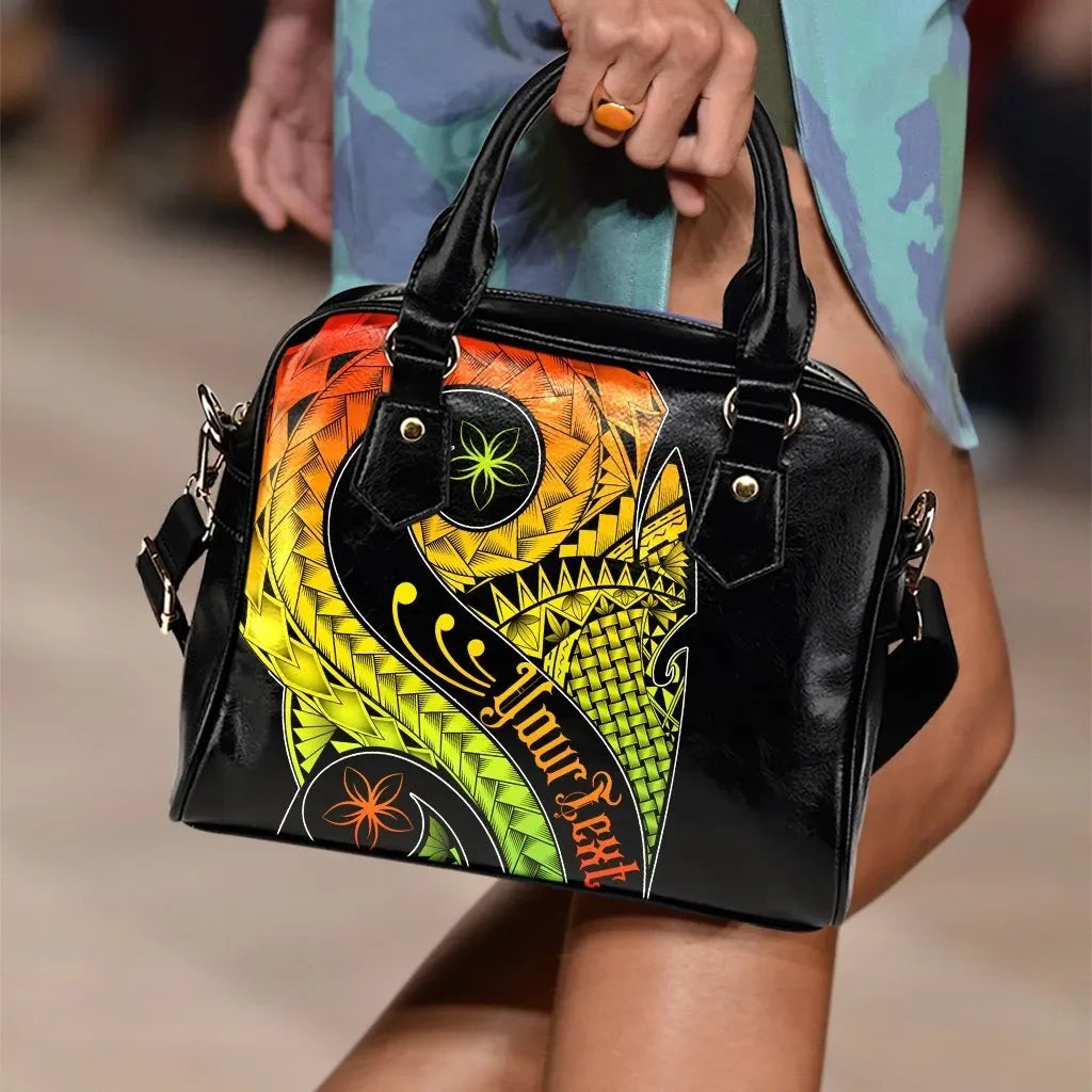 Hawaii Personalised Shoulder Handbag Hawaii Polynesian Decorative Patterns