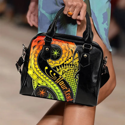 Hawaii Personalised Shoulder Handbag Hawaii Polynesian Decorative Patterns