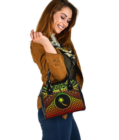 Polynesian Chuuk Personalised Shoulder Handbag Reggae Vintage Polynesian Patterns