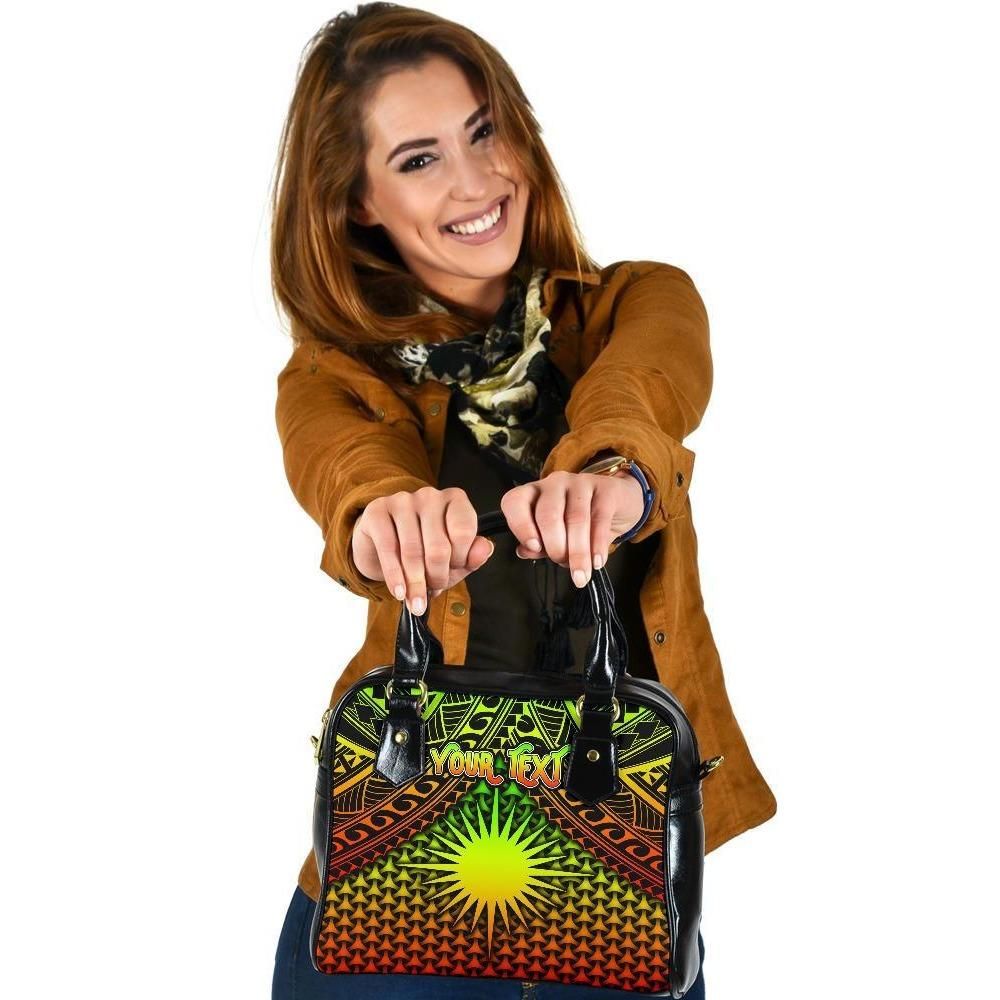 Polynesian Marshall Islands Personalised Shoulder Handbag Reggae Vintage Polynesian Patterns