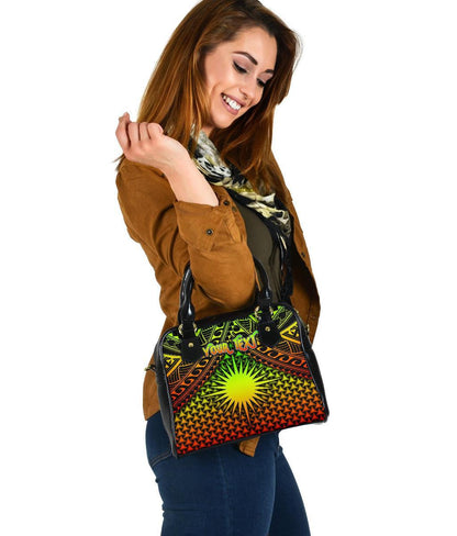 Polynesian Marshall Islands Personalised Shoulder Handbag Reggae Vintage Polynesian Patterns