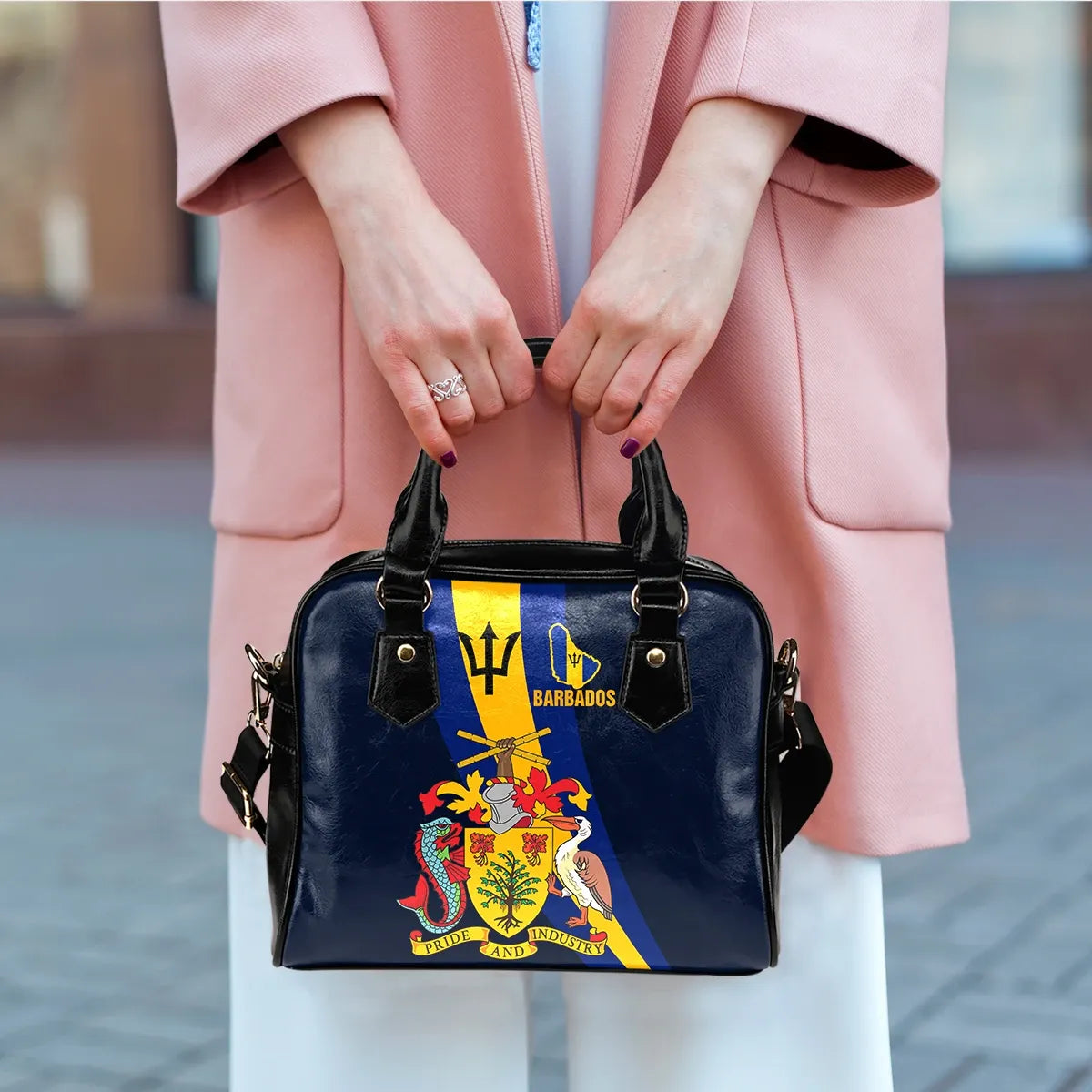 Barbados Shoulder Handbag Special Flag